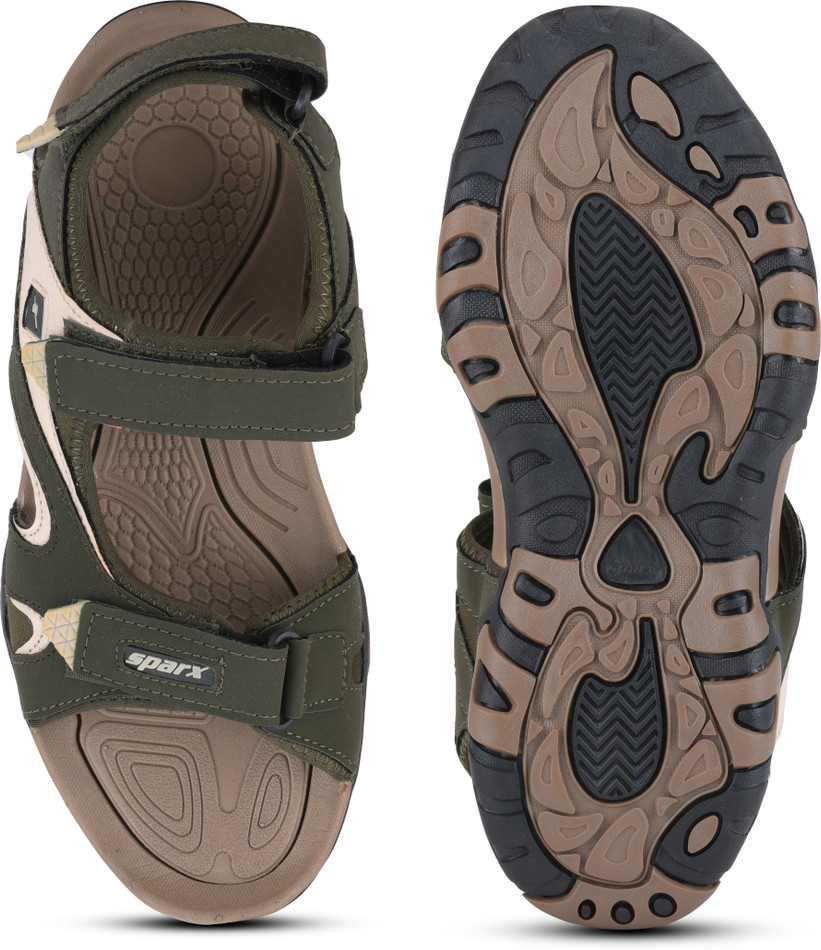 Sparx SS0453G Men Olive, White Sandals 