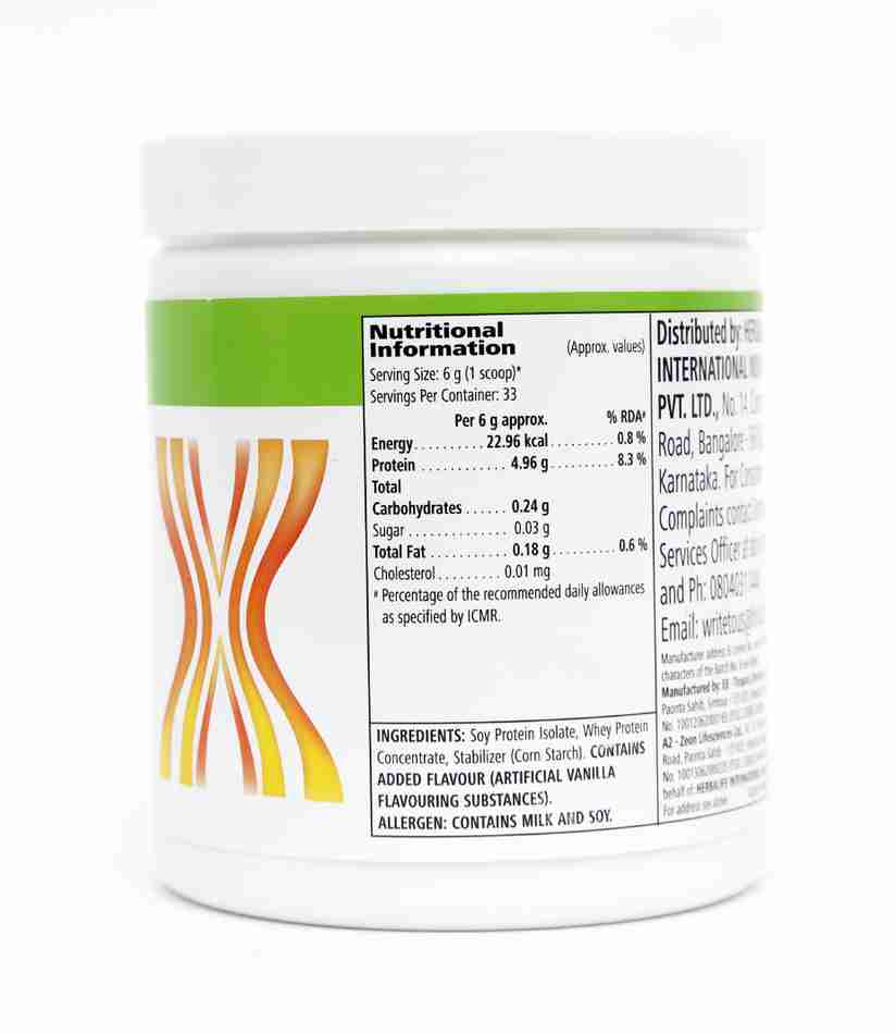 Herbalife protein label