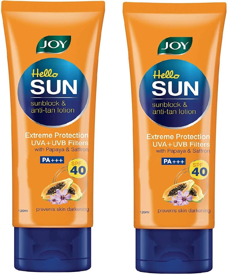 joy sunscreen lotion spf 40