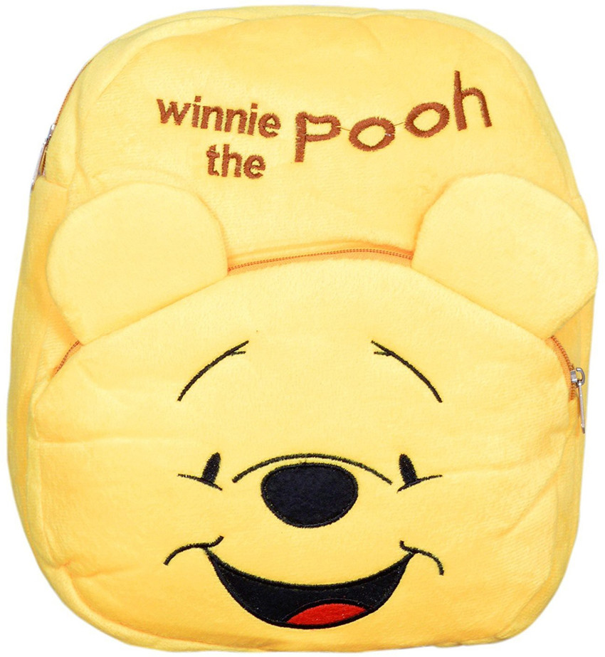 Kraftix yellow winnie the pooh cartoon character soft plush teddy bear pre nursery school bag backpack for baby boys girls kids 1-4 years with 2 zip and compartment for babies boy girl Kraftix yellow winnie the pooh cartoon character soft plush teddy bear pre nursery school bag backpack for baby boys girls kids 1-4 years with 2 zip and compartment for babies boy girl