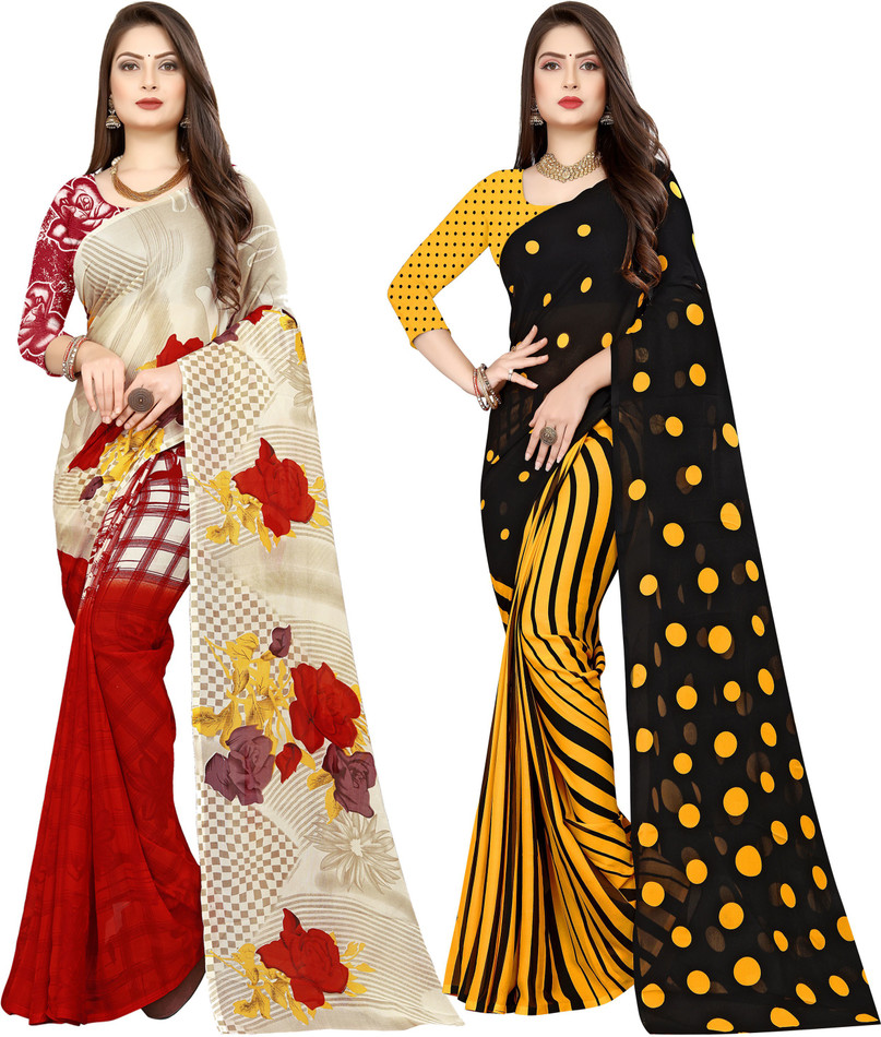 Buy Anand Sarees Floral Print Daily 