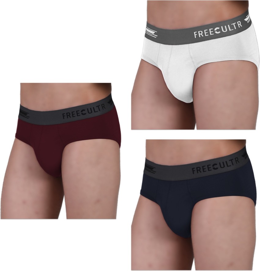 FREECULTR Briefs : Buy FREECULTR Mens Underwear Anti Chaffing Sweat-proof  Micromodal Briefs (Pack of 4) Online