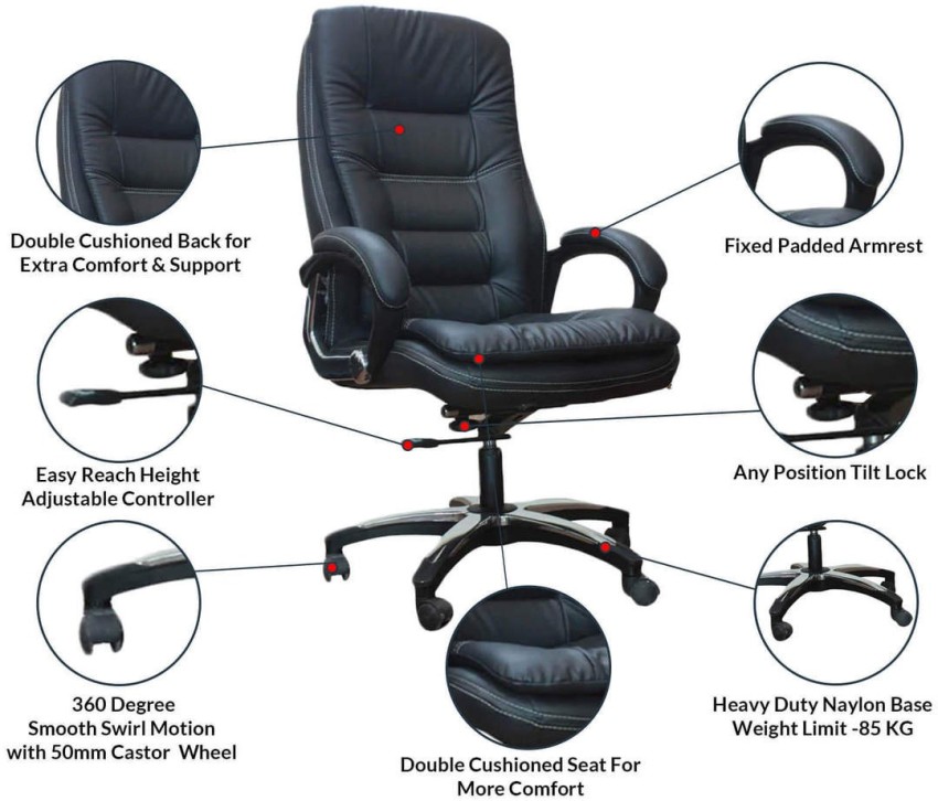 oakcraft leatherette office executive chair