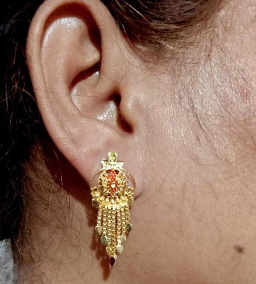 Fabula Gold Plated Oversized Large Crystal Encrusted Floral Ear Stud  Earrings Buy Fabula Gold Plated Oversized Large Crystal Encrusted Floral Ear  Stud Earrings Online at Best Price in India  Nykaa