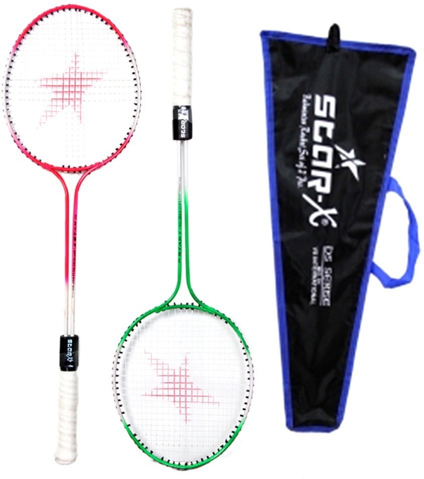 Star X multi-double shaft Red, Green, Black strung Badminton Racquet - Buy Star X multi-double shaft Red, Green, Black strung Badminton Racquet Online at Best Prices in India