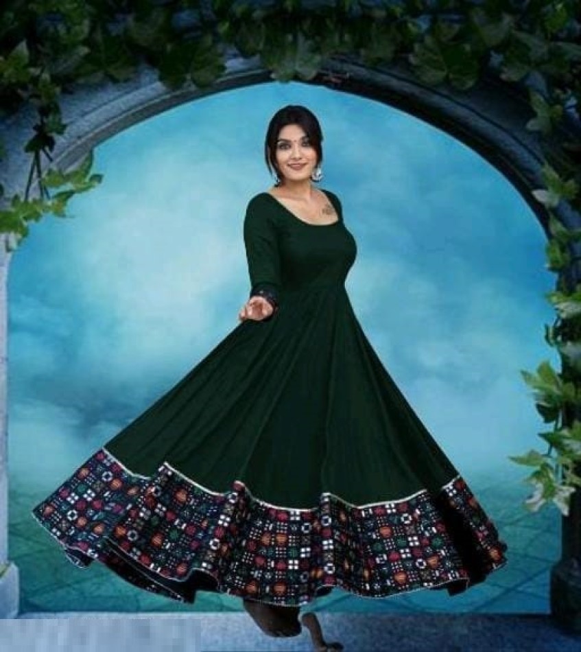 ramnath Anarkali Gown Price in India  Buy ramnath Anarkali Gown online at  Flipkartcom