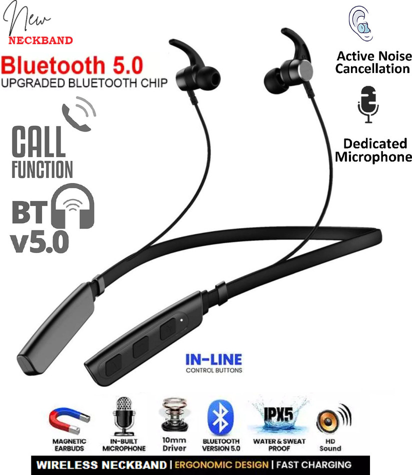 Bluetooth neckband with long battery life top
