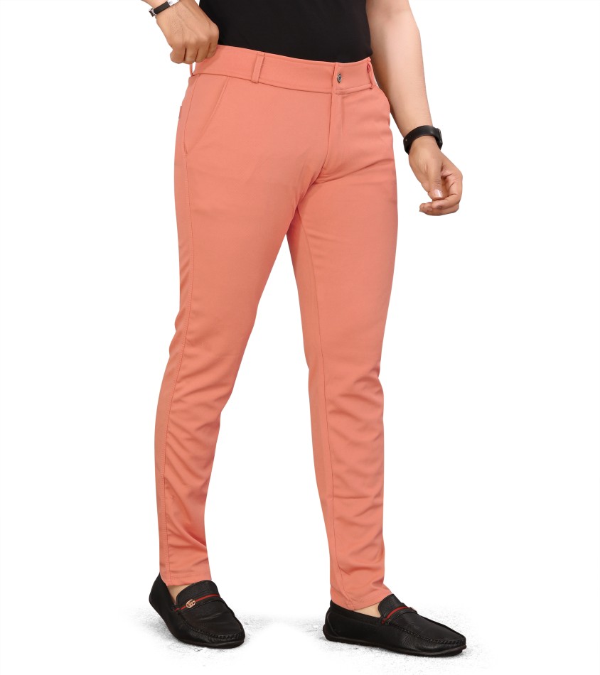 Buy Men Brown Slim Fit Solid Casual Trousers Online  752996  Allen Solly