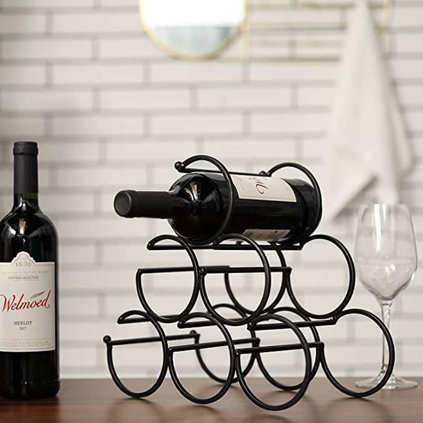 ROSE AHMED Stainless Steel Wine Rack