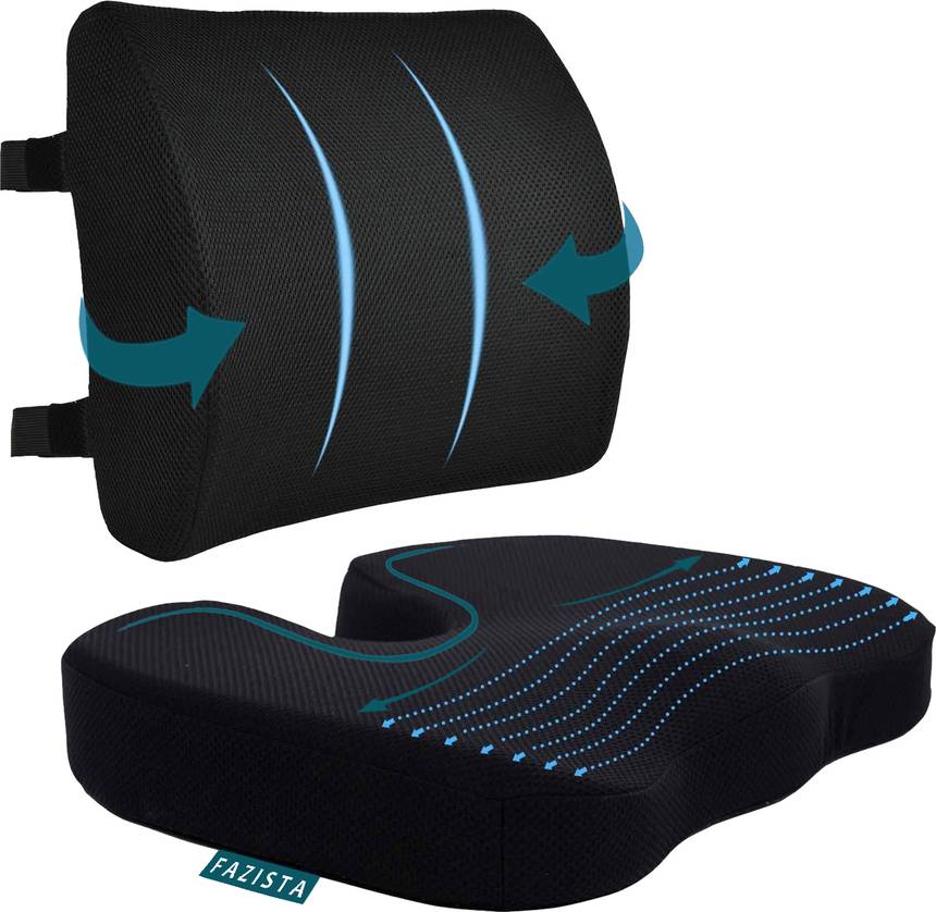 Back support outlet seat cushion