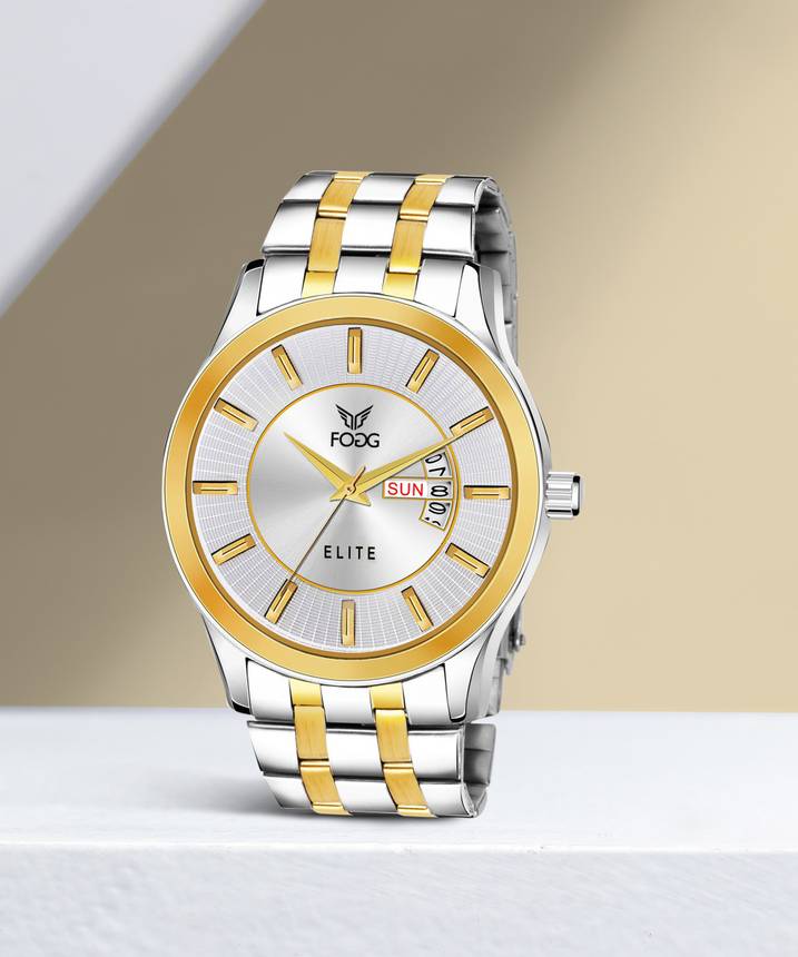 Fogg Elite Series Gold Plated Analog Watch for Men Tonga Ubuy