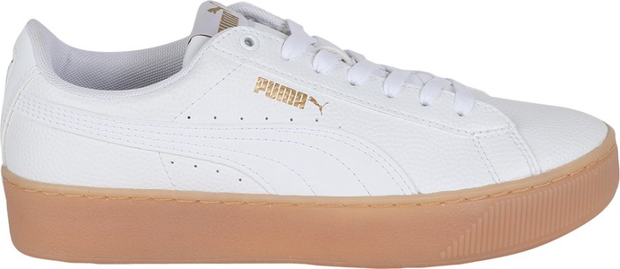 puma vikky white platform