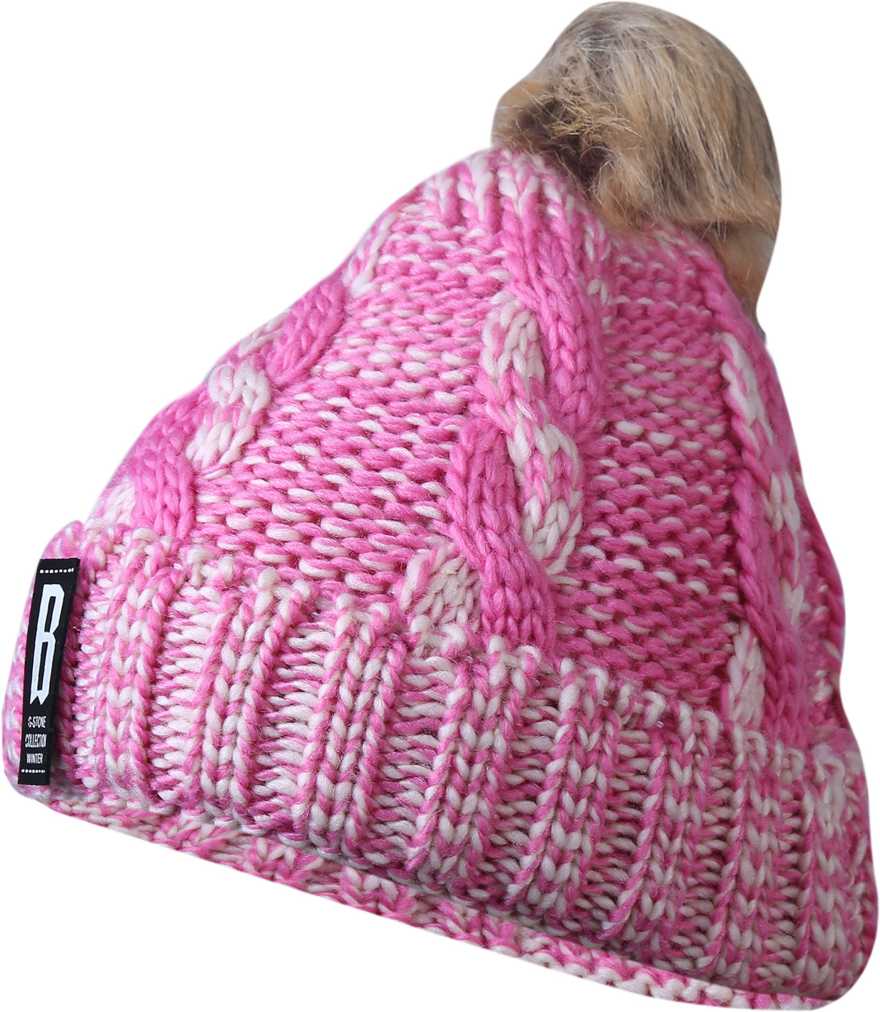 ZACHARIAS Woven Women’s Winter Woolen Cap With Pom Pom Cap