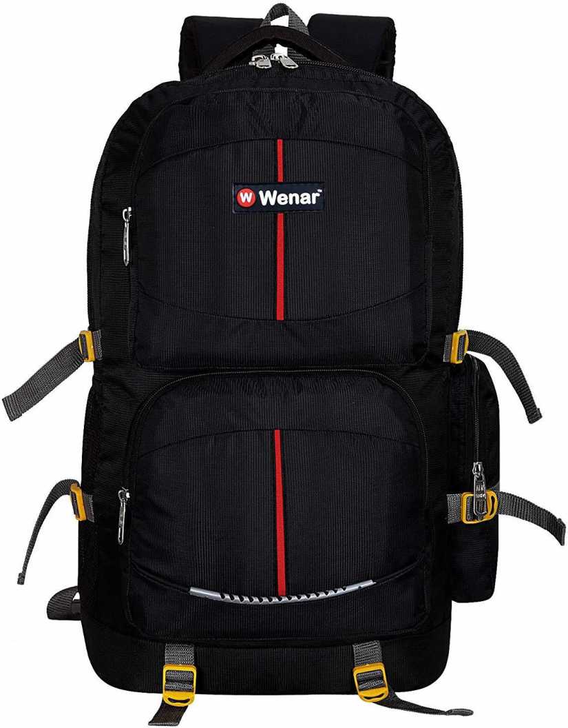 Wenar 55 Ltrs Trendy Camouflage Expandable Backpack Trekking Bag Rucksack  – 55 L  (Black)