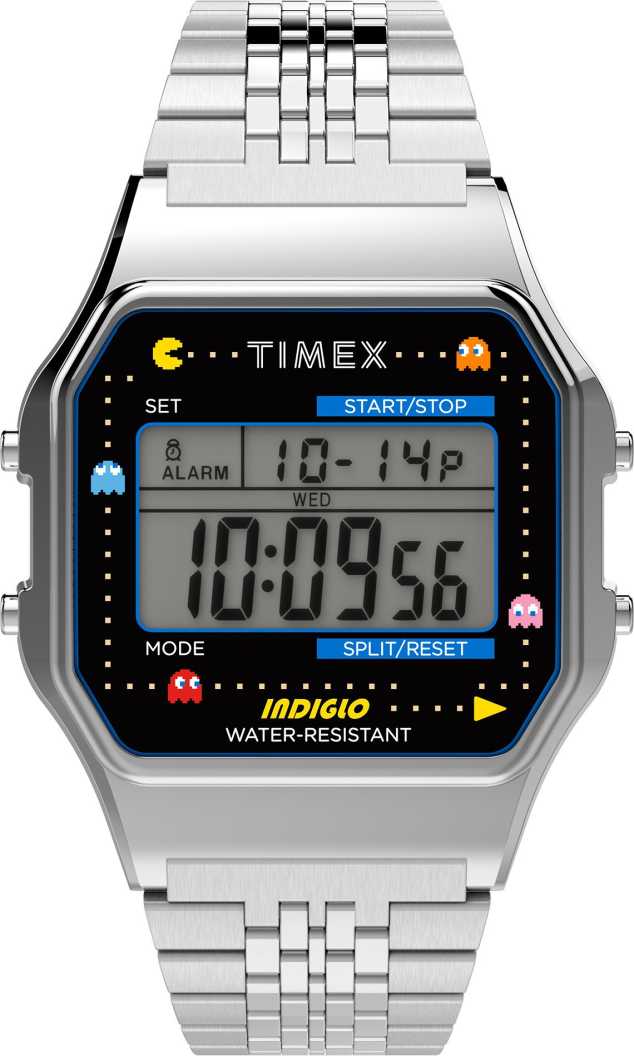 Timex T80 X Pac-Man Digital Grey Dial Unisex’s Watch-TW2U31900