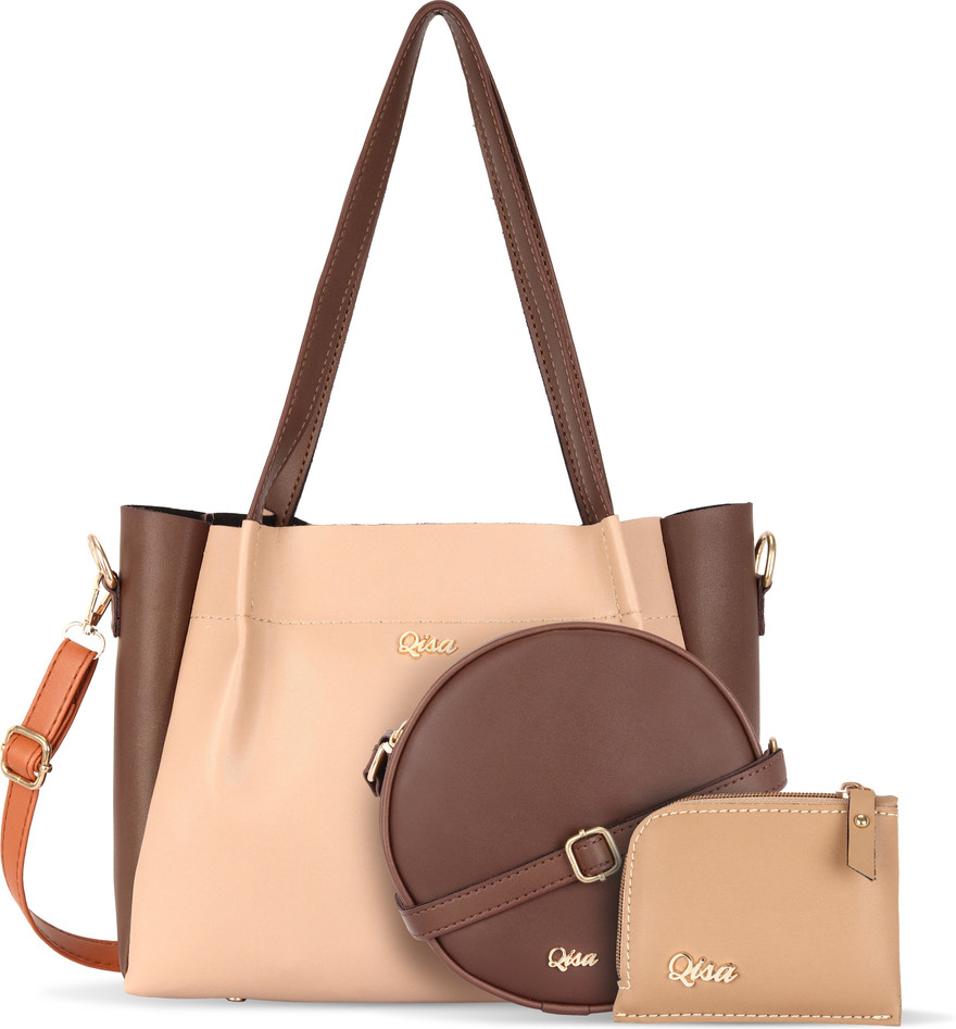 lavie women beige satchel