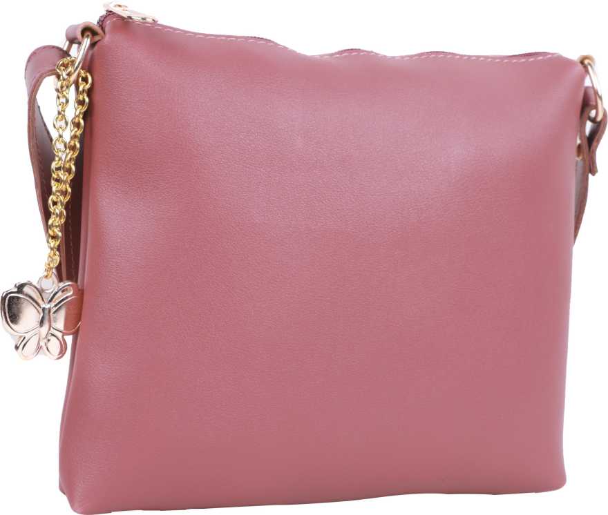 Butterflies Pink Women Sling Bag – Regular Size