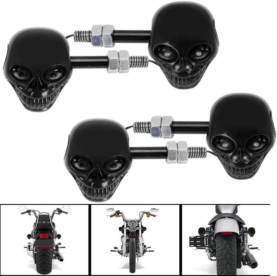Skull LED Indicator (Front + Rear)