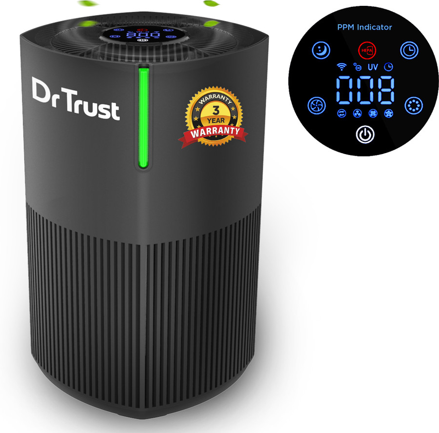 Dr Trust Usa Zurich Hepa Filter Uv 4 Stage Filtration Air Quality Indicator Portable Room Portable Room Air Purifier Flipkart Deal