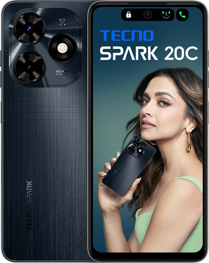 Tecno Spark 20C (8GB RAM, 128GB) - Gravity Black
