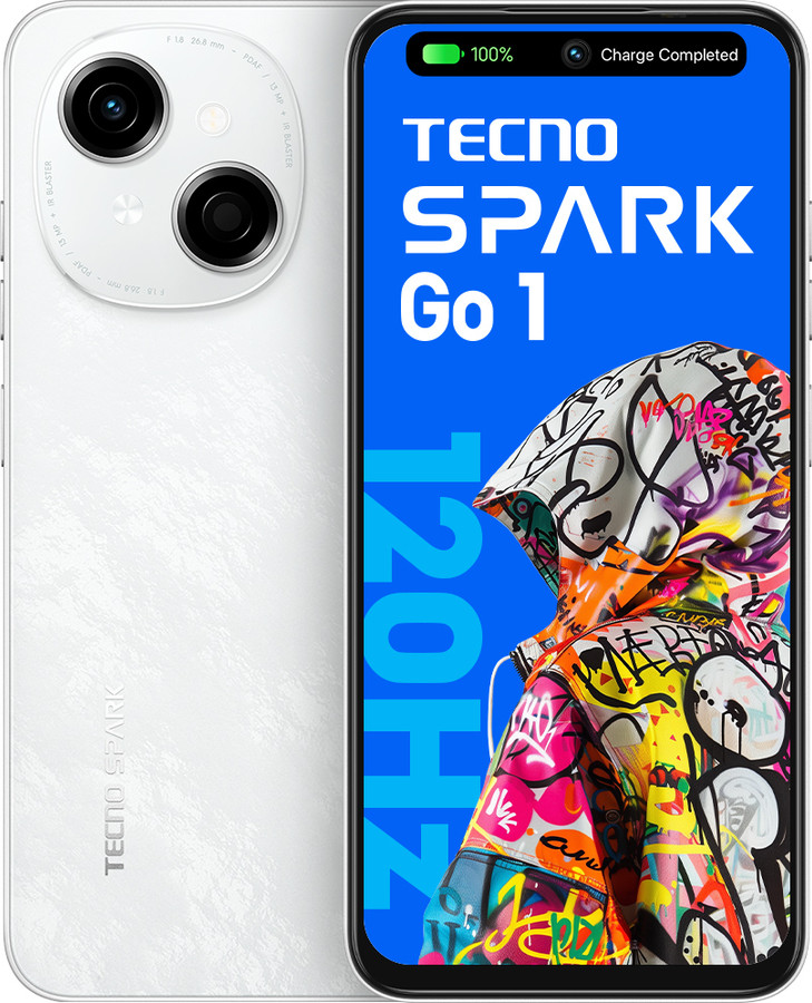 Tecno Spark Go 1 (3GB RAM, 64GB) - Glittery White