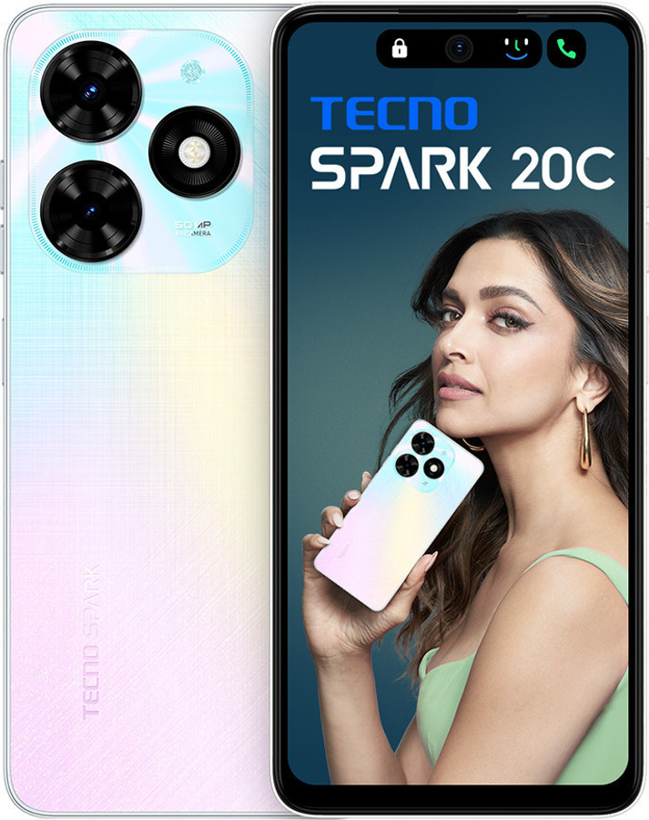 Tecno Spark 20C (8GB RAM, 128GB) - Mystery White
