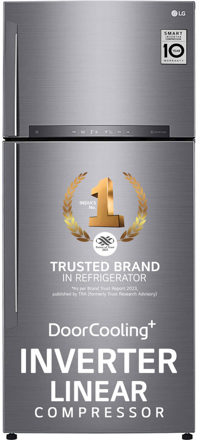 LG 547 L Frost Free Double Door 3 Star Refrigerator (GN H702HLHQ