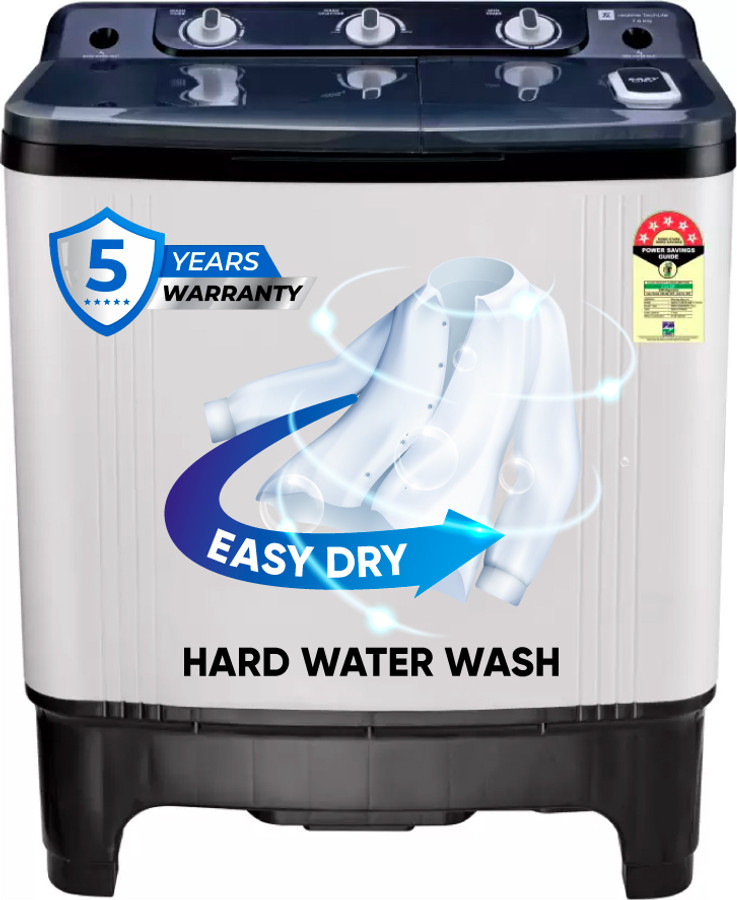 realme TechLife 7 kg 5 Star rating Semi Automatic Top Load Washing Machine White, Black(RMSA705NNNDW) Flipkart Deal