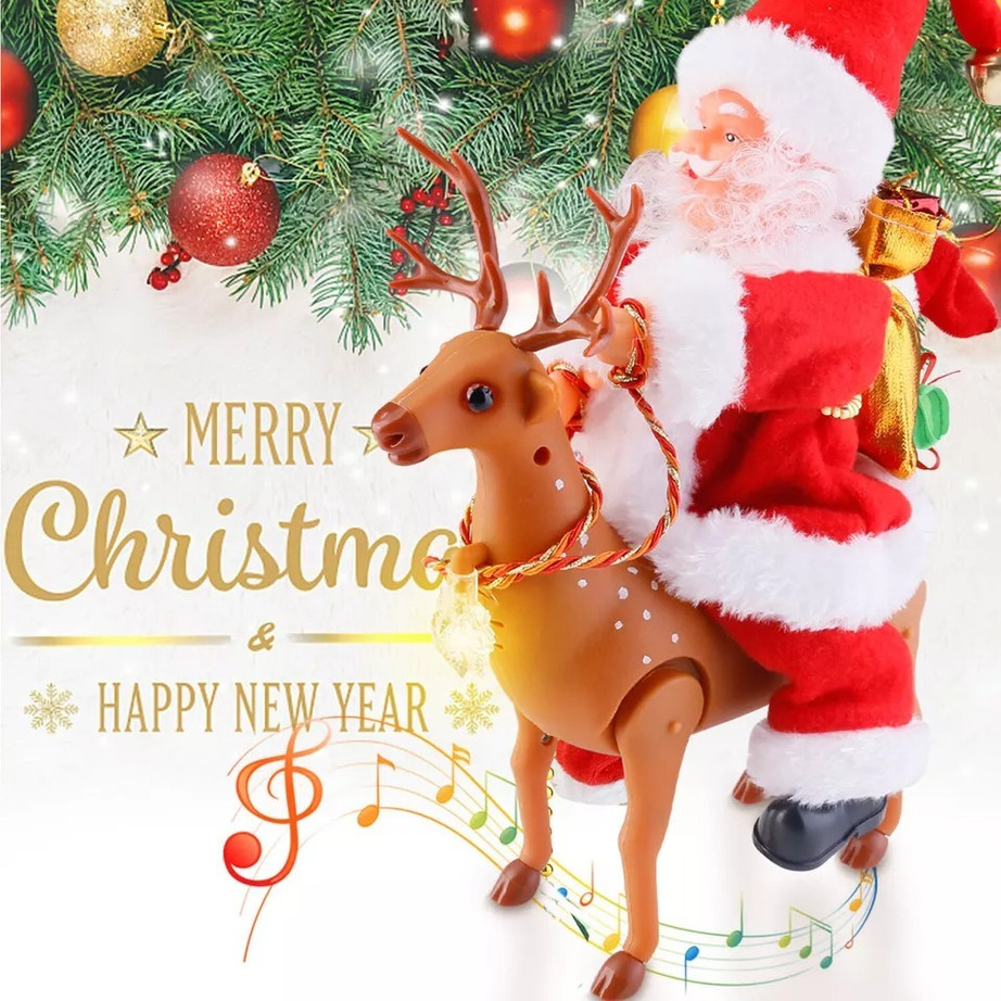 Animated Climbing Santa Christmas Decoration