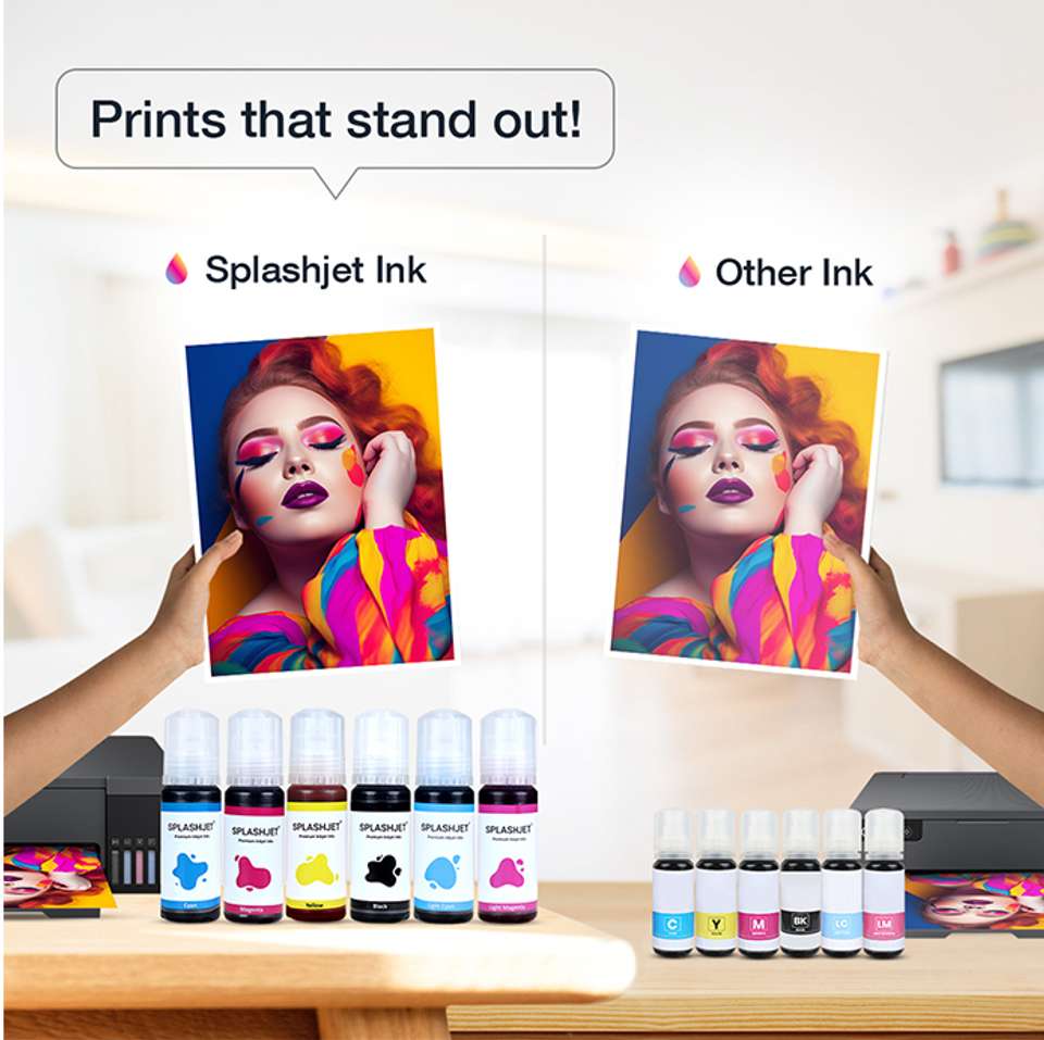 Splashjet 057 Photo Dye Ink for Epson L8050, L18050 Printer(70gm x C/M ...