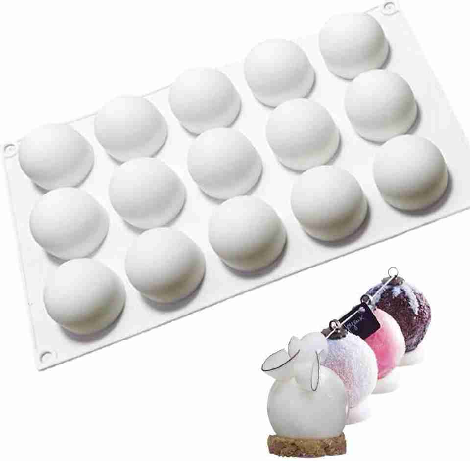 LEGACYCART Silicone Fondant & Gum paste Mould Ball Sphere Mold Silicone ...