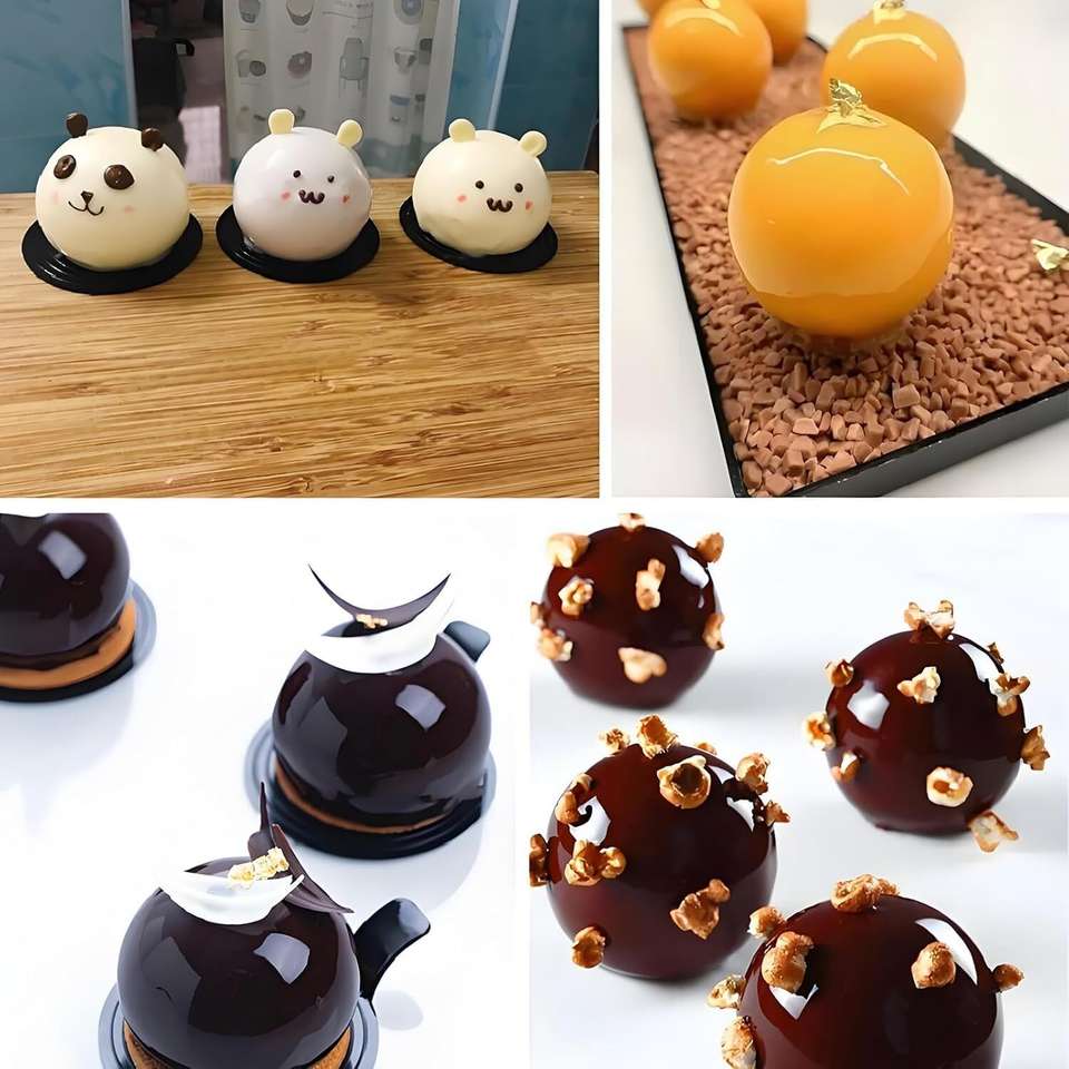 LEGACYCART Silicone Fondant & Gum paste Mould Ball Sphere Mold Silicone ...