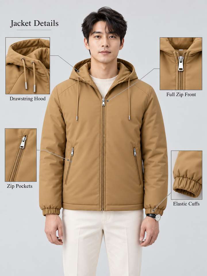 Delivry Rider Icon Caraba Jacket For Mens INT-CRB-JKT-FM-13H-KHAKI Riding Protective ...