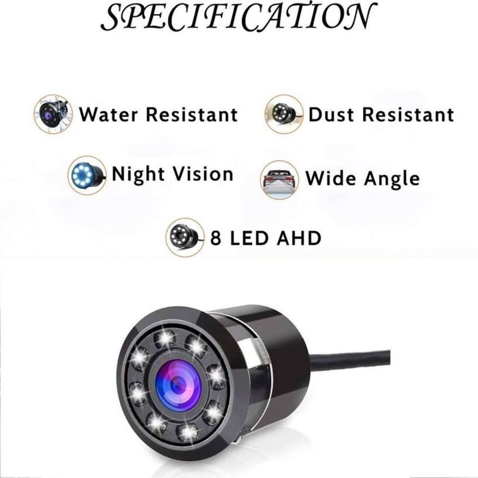 DriveXpert Car Rear View Reverse Parking Camera with HD Night Vision 8 ...