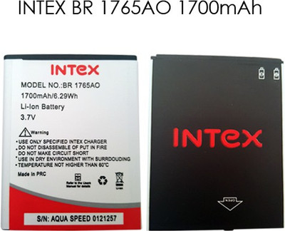 Shopnsmile Battery - INTEX AQUA SPEED BR1765AO -Intex Battery-1700MAH (Black)