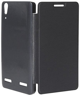 KolorEdge Flip Cover for Lenovo A6000 Plus (Black)