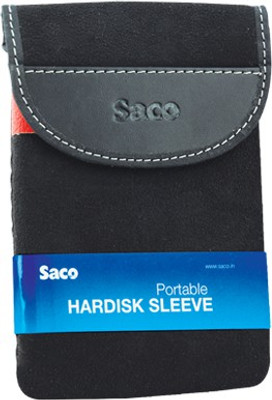 Saco Pouch for WDElementsSE1TBUSB3.0HardDrive(CasingCaseCoverEnclosureBagSleevewallet)(Black,ArtificialLeather)(Black)