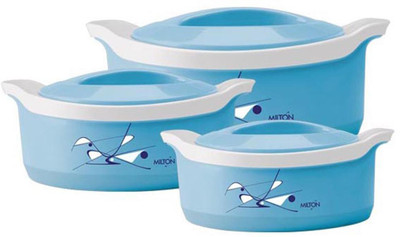 Milton Pack of 3 Casserole Set (500 ml, 1000 ml, 1500 ml)