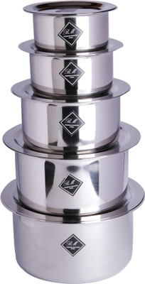 BM Cookware Set (Stainless Steel, 10 - Piece)