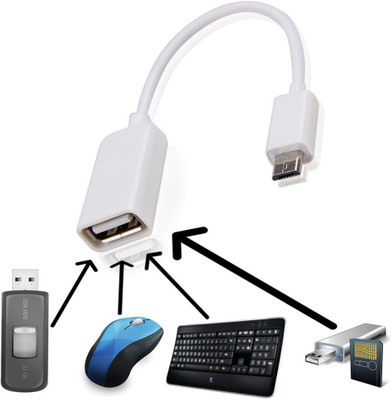 StuffHoods Lenovo K3 Note Music Compatible OTG Cable / On The Go Cable / Micro USB OTG Cable / Attach To Pendrive, Mouse, Keyboard, Card Reader OTG Cable(White) StuffHoods Lenovo K3 Note Music Compatible OTG Cable / On The Go Cable / Micro USB OTG Cable / Attach To Pendrive, Mouse, Keyboard, Card Reader OTG Cable(White)