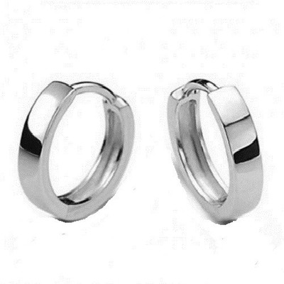 Gandhi Jewellers Unisex Silver Hoop Earring Gandhi Jewellers Unisex Silver Hoop Earring