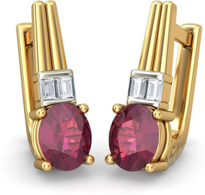 Buy BlueStone The Neyara Earrings 18 K Yellow Gold Hoop Earring on