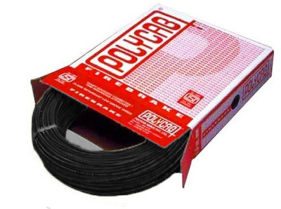 Polycab FR PVC, PVC 1.5 sq/mm Black 90 m Wire (Black) Polycab FR PVC, PVC 1.5 sq/mm Black 90 m Wire (Black)