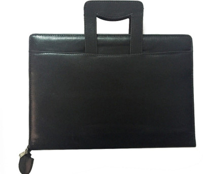 Aahum Sales Hard Bound Executive File Folder B4 with Adjustable Handle(Set Of 1, Black)