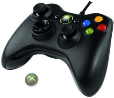 Saturn Retail Xbox 360 Wired Gamepad(Black, For Xbox 360)