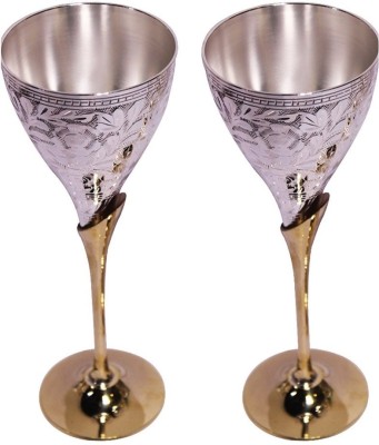 66% OFF on Tiedribbons Brass Goblet Wine Glass Set on Flipkart