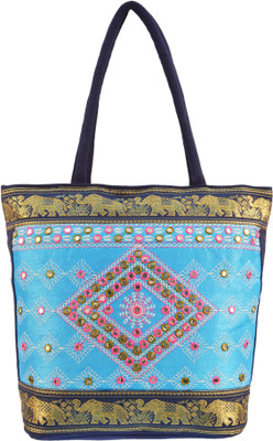 Shilpkart Tote (Blue, Turquoise)