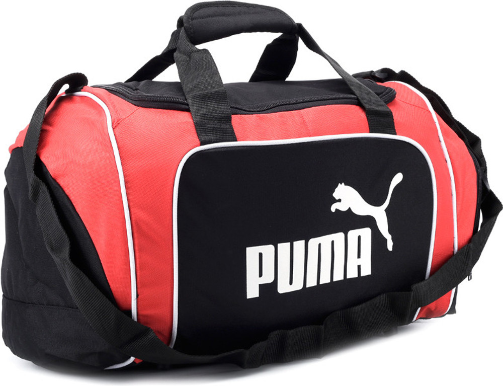puma unisex black duffle bag