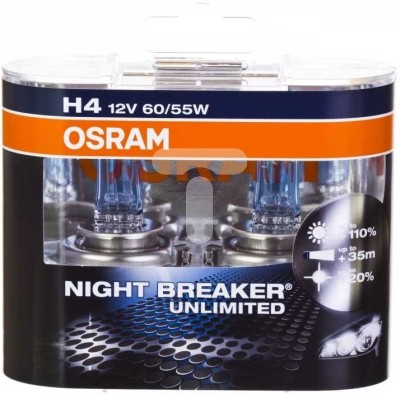 33% OFF on Osram Night Breaker Unlimited H4 Halogen Headlight on Flipkart
