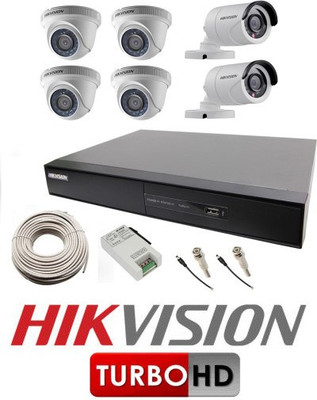 Hik Vision 2 Bullet 4 Dome and DS-7008HGHI-F1 Security Camera(4 TB, 8 Channel)
